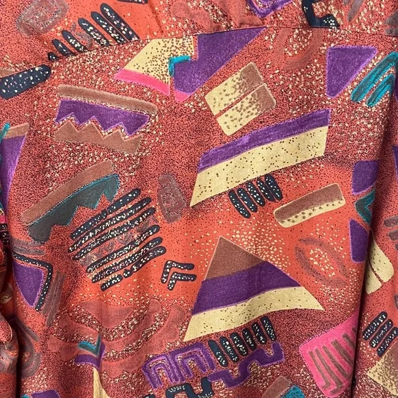 Camargue Men's Long Sleeve Button Up Shirt Sz XL Summer Vacation Hawaiian Funky - Picture 9 of 11